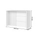 Bancada de Cozinha Ilha Gourmet com Ripado Branco Hp -  Henn