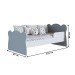 Quarto de Bebê Completo Bambino 3 Portas 6 Gavetas Azul - Percasa