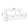 Sofá 4 Lugares Living Linho/Inox - Vian