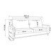 Sofá 4 Lugares Living Linho/Inox - Vian