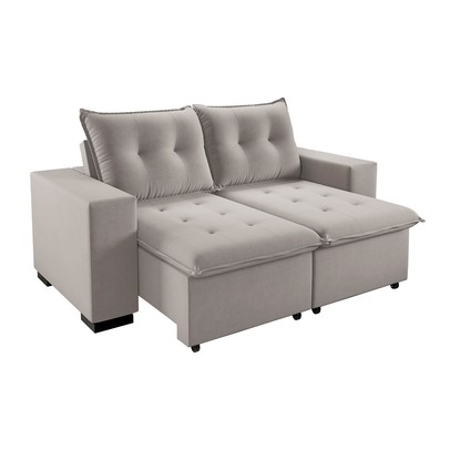 Sofá 3 Lugares Arsenal Retrátil e Reclinável Marfim - Vian