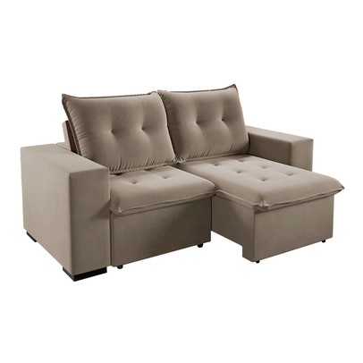 Sofá 3 Lugares Arsenal Retrátil e Reclinável Perola - Vian