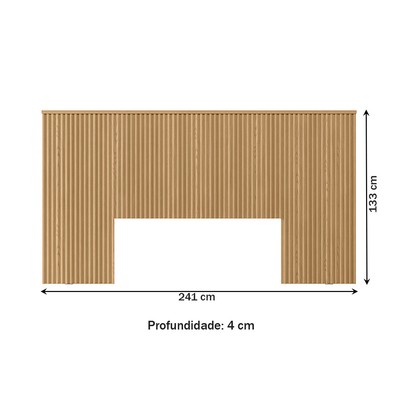 Cabeceira Casal Laranjeiras Ripado Carvalho - Linea Brasil