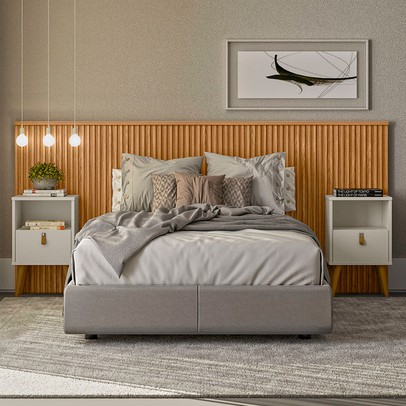 Cabeceira Casal Laranjeiras Ripado Nature - Linea Brasil