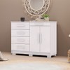Cômoda Jasper 2 Portas 5 Gavetas Branco - Pnr Móveis