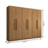 Guarda-Roupa Casal Império 6 Portas 2 Gavetas Nature - Pnr Móveis