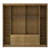 Guarda-Roupa Casal Ele e Ela 6 Portas 6 Gavetas 100% Mdf Nature/Brisa - Pnr Móveis