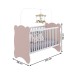 Quarto de Bebê Completo Bambino 3 Portas 6 Gavetas Rosa - Percasa