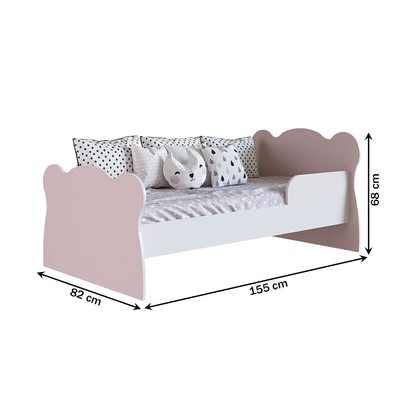 Quarto de Bebê Completo Bambino 3 Portas 6 Gavetas Rosa - Percasa