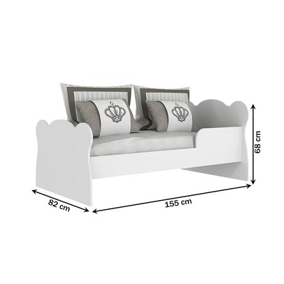 Quarto de Bebê Completo Bambino 3 Portas 6 Gavetas Branco - Percasa