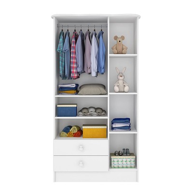 Quarto de Bebê Completo Bambino 3 Portas 6 Gavetas Branco - Percasa