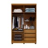 Guarda-Roupa Casal Viena 4 Portas 3 Gavetas Cinamomo - Pnr Móveis