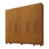 Guarda-Roupa Casal Bari 6 Portas 6 Gavetas Cinamomo - Pnr Móveis