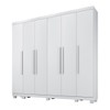 Guarda-Roupa Casal Bari 6 Portas 6 Gavetas Branco - Pnr Móveis