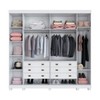 Guarda-Roupa Casal Bari 6 Portas 6 Gavetas Branco - Pnr Móveis