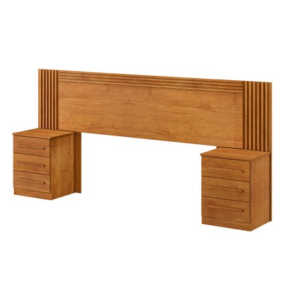 Cabeceira Extensível ímola com 6 Gavetas Cinamomo - Pnr Móveis