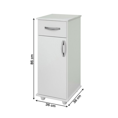 Armário de Cozinha Bebedouro Water 1 Porta 1 Gaveta Branco - Pnr Móveis