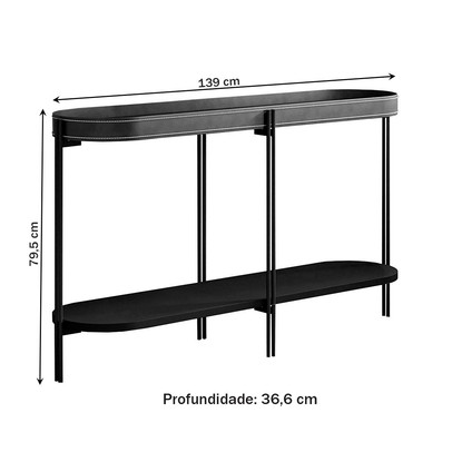 Aparador Mônaco Preto - Linea Brasil
