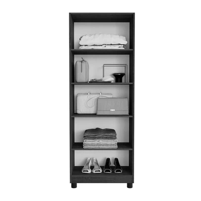 Armário Multiuso Ibiza 2 Portas 5 Prateleiras com Chave Branco - Pnr Móveis