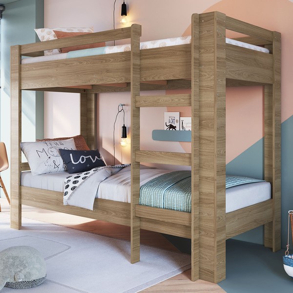 Beliche Infantil Slim Aveiro Oak - Completa Móveis