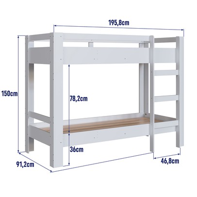 Beliche Infantil Slim Branco - Completa Móveis
