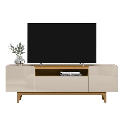 Rack para TV Até 75 Polegadas Orlando Tauari/Off White - Linea Brasil