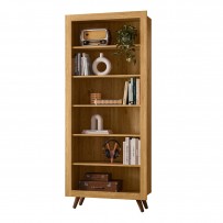 Estante para Livros 6 Prateleiras Freijó - Qmovi