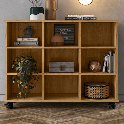 Cômoda Infantil 9 Prateleiras Freijó 1478 - Qmovi