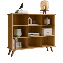 Estante para Livros 9 Nichos Freijó/Retro 1478 - Qmovi