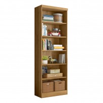 Estante para Livros 5 Prateleiras Freijó 1404 - Qmovi