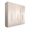 Guarda-Roupa Casal Mykonos 6 Portas 2 Gavetas Branco - Panorama Móveis