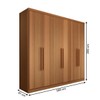 Guarda-Roupa Casal Mykonos 6 Portas 2 Gavetas Cinamomo - Panorama Móveis