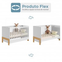 Berço Mini Cama Fantasia 2 em 1 Branco - Qmovi