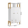 Guarda-Roupa Infantil Fantasia 3 Portas 2 Gavetas Branco - Qmovi