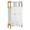 Guarda-Roupa Infantil Fantasia 3 Portas 2 Gavetas Branco - Qmovi