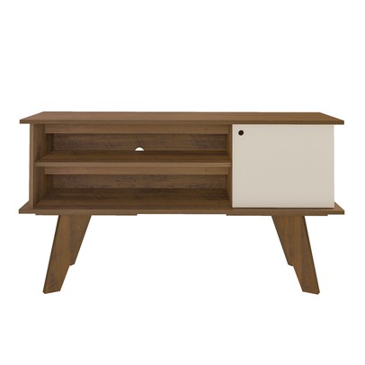 Sala de Estar Completa Frank 1 Porta 2 Prateleiras Pinho/Off White - Panorama Móveis