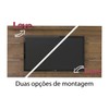 Rack com Painel para TV Até 60 Polegadas Verona 2 Gavetas Off White/Pinho - Panorama Móveis