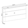 Rack com Painel para TV Até 60 Polegadas Verona 2 Gavetas Off White/Pinho - Panorama Móveis