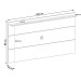 Rack com Painel para TV Até 60 Polegadas Verona 2 Gavetas Off White/Pinho - Panorama Móveis
