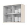 Armário Aéreo Cozinha 80 Cm Connect 2 Portas Ripado Off White - Henn