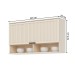 Armário Aéreo Cozinha 120 Cm Connect 1 Porta Ripado Off White - Henn