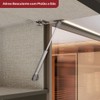 Armário Aéreo Cozinha 120 Cm Connect 1 Porta Ripado Duna/Cristal - Henn