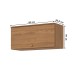 Armário Aéreo Cozinha 80 Cm Requinte 1 Porta Nature - Henn