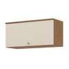Armário Aéreo Cozinha 80 Cm Requinte 1 Porta Nature/Areia Hp - Henn