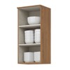 Armário Aéreo Cozinha 40 Cm Requinte 1 Porta 2 Prateleiras Nature - Henn