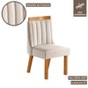 Cadeiras Kit 4 Cadeiras Lisboa Cinamomo/Suede Creme - Lj Móveis