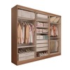 Guarda-Roupa Casal Hungria 6 Portas 3 Gavetas Nature/Off White - Panorama Móveis
