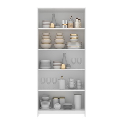 Paneleiro 2 Portas 4 Prateleiras Branco - Decibal