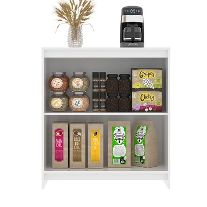 Balcão de Cozinha 84 Cm 2 Portas 1 Prateleira Branco - Decibal