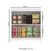 Balcão de Cozinha 84 Cm 2 Portas 1 Prateleira Branco - Decibal